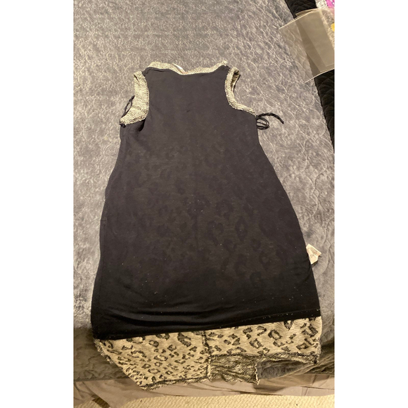 Free People MIDI length Cora Asymmetrical Jacquard Sweater Dress TUNIC Size Smal - Picture 11 of 11